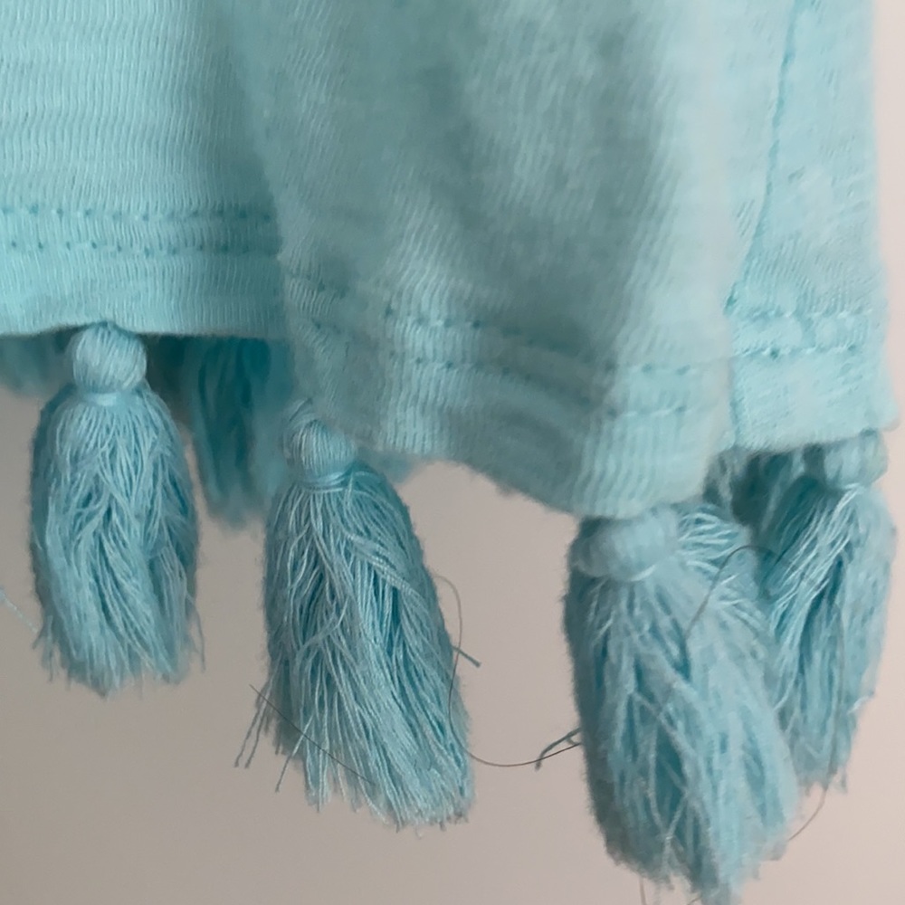 Lilly Pulitzer Aqua T-back Tassel tank - Picture 2 of 4